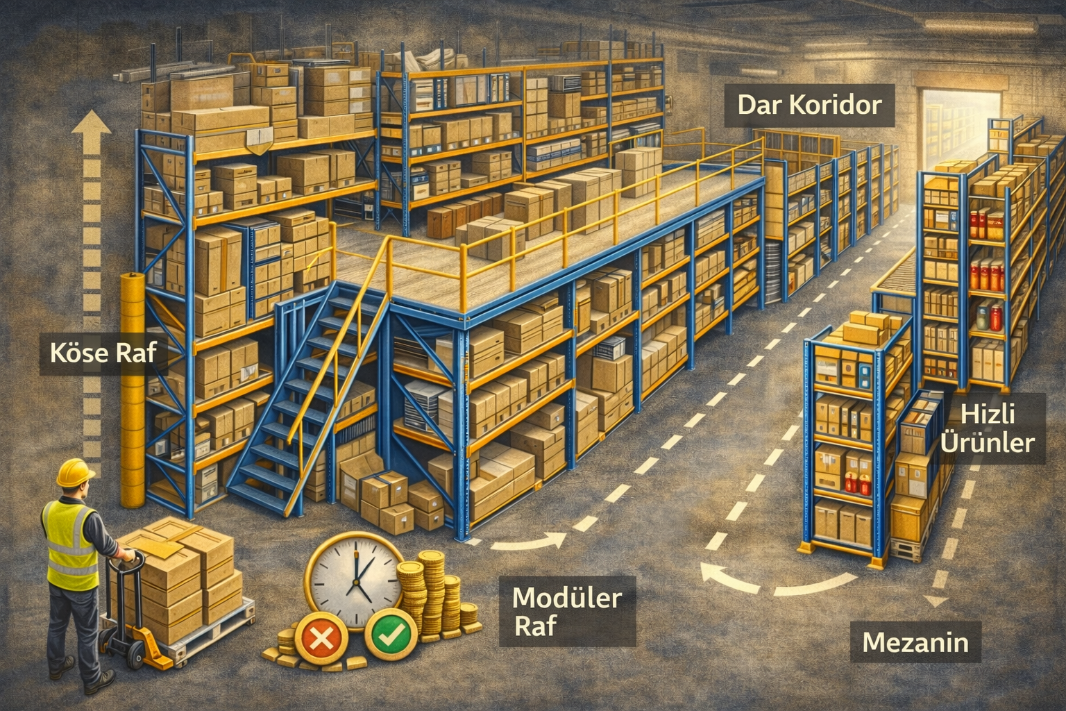 Raf Sistemleri ile Küçük Alanlarda Büyük Depolama Çözümleri