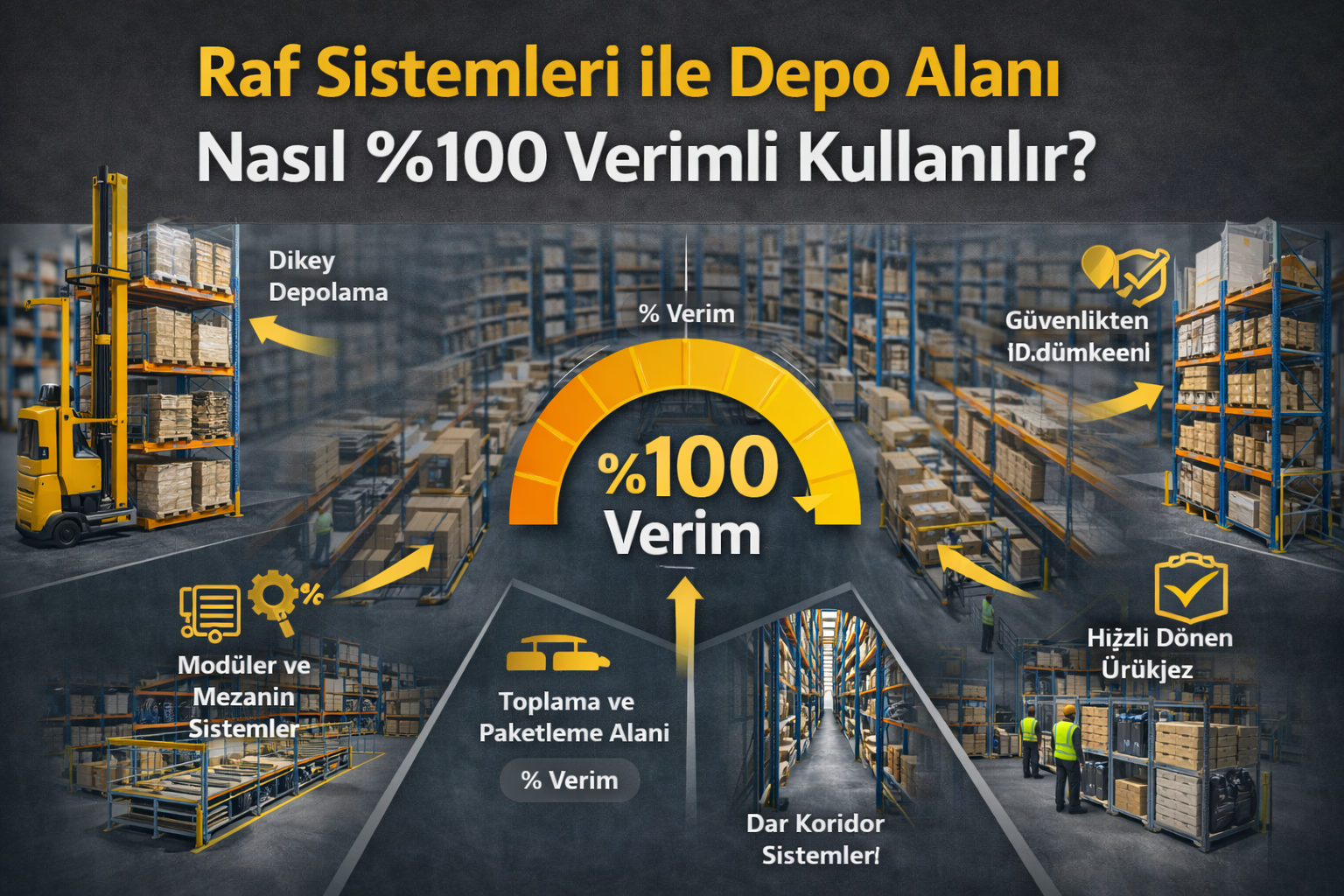 Raf Sistemleri ile Depo Alanı Nasıl %100 Verimli Kullanılır?