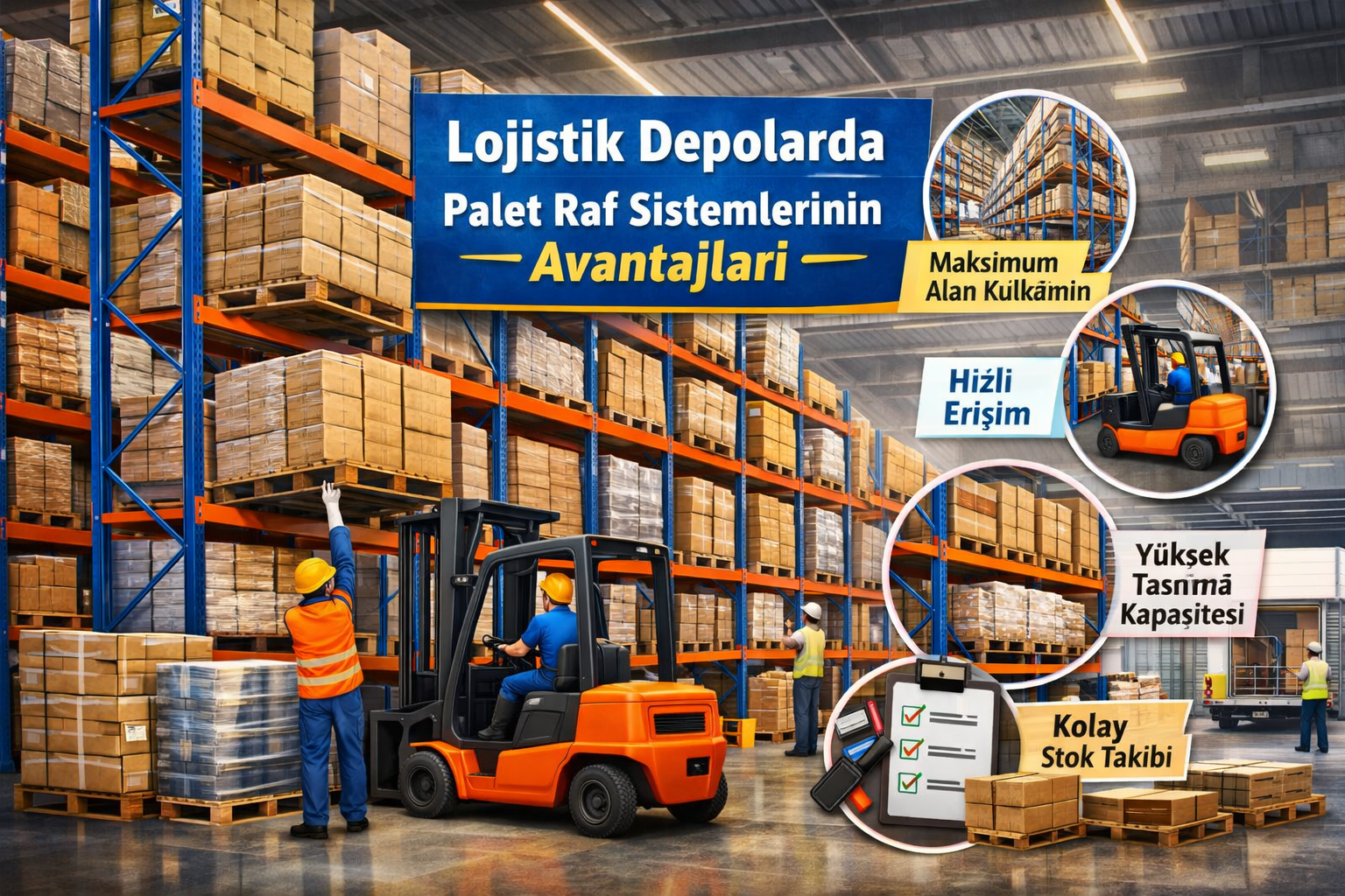 Lojistik Depolarında Palet Raf Sistemlerinin Avantajları